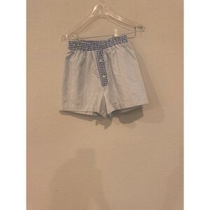 AsRevival Women’s Blue Plaid Boxer Shorts – Size XS